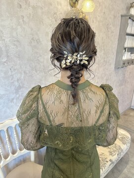 ディーヴァヘアーエズ(DIVA hair Eze) 【kotone】お呼ばれhair＊ミディ編みおろし