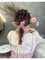 ヘアセット/編みおろし/パーティーヘア/学割/ヘアメイク