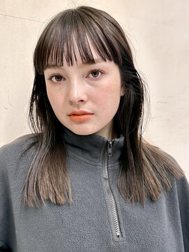 ミンクス渋谷スマートサロン(MINX shibuya smart salon) シアーカラー ショート 姫カット ダークアッシュ 魅力倍増カール