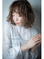 カバーヘア ブリス 志木南口駅前店(COVER HAIR bliss)&nbsp;ミルクティーアッシュくせ毛風ふんわりカールv志木20代30代40代