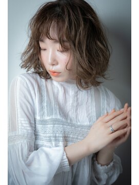 カバーヘア ブリス 志木南口駅前店(COVER HAIR bliss) ミルクティーアッシュくせ毛風ふんわりカールv志木20代30代40代