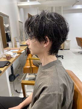 ネイロ 錦糸町(NeiRo) マッシュウルフニュアンスパーマセンターパートツーブロック