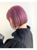 ミニボブ×チェリーピンク