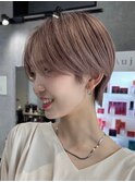 30代40代大人女性/前髪ありショートボブ/ショートヘア/髪質改善