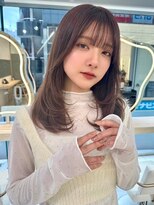 エジョン 幡ヶ谷店(Aejon) レイヤーロング/ヘルシースタイル/韓国ヘア/ベビーピンク/新宿