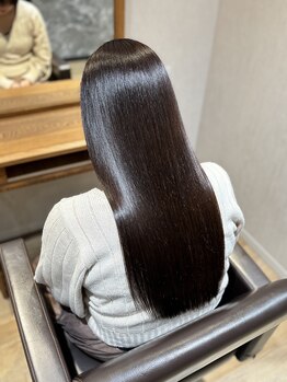 ディアーズ 岡山駅前店(Dears)の写真/髪の内部までしっかり栄養補給させる髪質改善トリートメントエステ◇思わず触りたくなるような美髪に◎