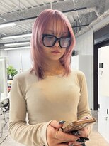 リミットバイアフィナー 大宮店(limit by Afinar)&nbsp;ハッシュカット×ペールピンク