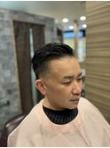 メンズスタイル☆ツーブロックフェード刈り上げシチサンモテ髪