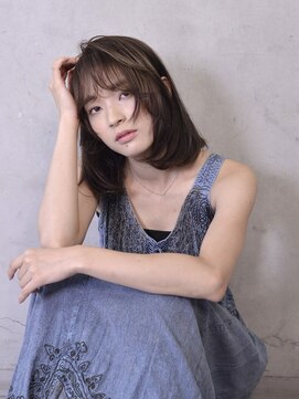 コイ(coii) アッシュブラウン/赤味消し透明感カラー/小顔顔周りレイヤー