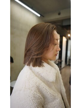 ソルトウォーター(SALT WATER) ピンクベージュ/イメチェン/ハイトーン/ブリーチ/恵比寿/代官山