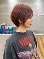 ロンドプロフィール 浦和(Lond profil) 大人可愛い20代30代40代黒髪前下がりショートボブ丸みショート◎