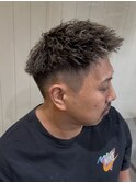 金メッシュツイストパーマ