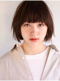 イメチェン/ホワイトブロンド/外ハネボブ/美髪/表参道/髪質改善