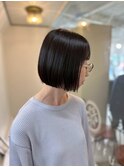 20代30代40代◎似合わせグレーブラックボブスタイル