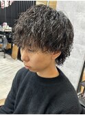ツイストスパイラルツイスパツイストパーマウルフカット【大和】