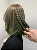 裾カラー、グリーン、エメラルド【草加】