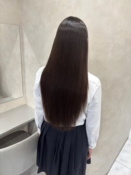 キング 梅田店(K!ng) ハイライトカラーミルクティーベージュレイヤーカット