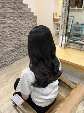 ヘア カンパニー トワ 千葉店(TOWA) 千葉/千葉駅/ダブルカラー/オリーブグレー/黒髪/ヘッドスパ