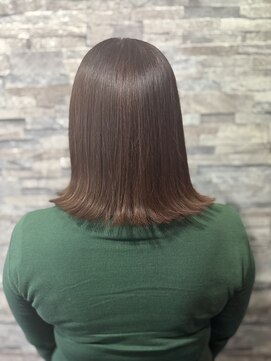 【30代から50代】大人かわいい切りっぱなしボブ