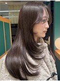 ココアブラウン×大人レイヤーカット