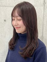 トゥルートラスト 和戸店(True Trust)&nbsp;セミロングレイヤー ダークグレージュ 艶髪 ダークアッシュ