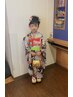 【7歳】七・五・三(ヘアーセット・メイク・着付け)￥19,250