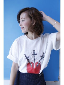 ブーケ(BOUQUET) 「BOUQUET」デジタルパーマダメージレス　ミディのこなれカール