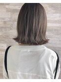 【Rio】切りっぱなしボブ×グレージュ