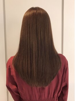スズサロン(Suzu salon)の写真/《宮の沢1分》柔らかい手触りとナチュラルで素髪のような仕上がりが◎毛先まで輝きを放つサラツヤヘアに☆