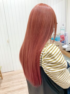 モリオフロムロンドン 大宮店(morio from London) 【morio坪井】ケアブリーチ ×オレンジピンク