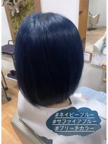 アプシー 三田駅前店(Apsee)&nbsp;ネイビーブルー/ブリーチカラー