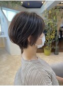 大人可愛いショート_ショートボブ_丸みショート【Lostcity横浜】