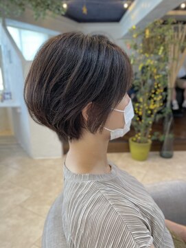 ロストシティ 横浜(LOST CITY) 大人可愛いショート_ショートボブ_丸みショート【Lostcity横浜】