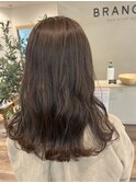 透明感ベージュブラウン