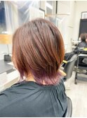 【札幌白石/インナーカラー/ショートマッシュレイヤー】葛西千大