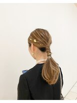 エディット アンド 千里(Edit&)&nbsp;結婚式ヘアアレンジ◎タイトヘア