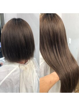 ベルグローアルファ(BELLE GROW ALPHA) 【エクステ】ビフォーアフター♪シールエクステロング