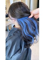 リア 近鉄八尾店(Lia)&nbsp;インナーカラー/ブルーカラー/ライトブルー