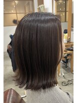 サロン(SALON) パツっとボブ＋顔まわりレイヤー＋艶髪カラー