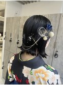 水引ヘアアレンジ
