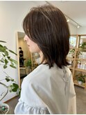 大人可愛い20代30代40代ミディアムレイヤー