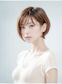 前髪ありくびれショートボブ