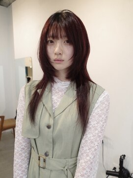 ヨー(Yoh-) 【ロングウルフ/ササキケイスケ】ロングレイヤー/レッドカラー