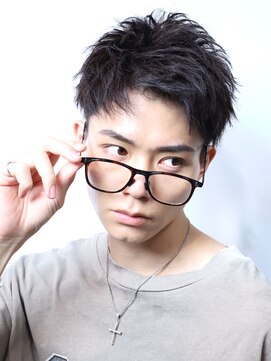 リップス 千葉annex(LIPPS) 刈り上げアップバングショートソフトツイストパーマ