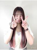 JKに人気だね！インナーカラーエクステ