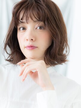 ドクターズ サロン ラブ(Dr's Salon LAB) ショコラアッシュ外ハネくびれボブp古河20代30代40代