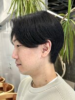 ピークアブー 原宿ハラカド(PEEK-A-BOO) センターパートマッシュ毛流れ刈り上げ大人20代30代メンズカット