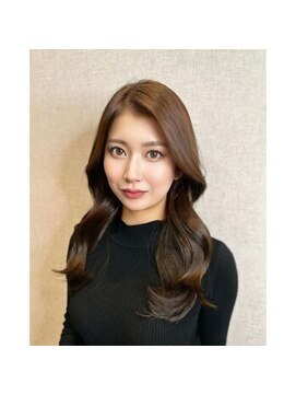 ランソ 成田店(RUNSO) フロントレイヤーワンレン×ブラウンベージュ×似合わせカット♪