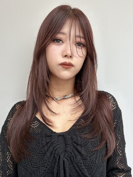 トリッカ シブヤ(TRICCA SHIBUYA) 長め前髪/前髪アレンジ/ハイレイヤー/レッドブラウン/wカラー