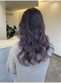 ラベンダーピンクバレイヤージュ